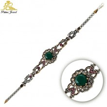 Gümüş Otantik Taşlı Biezik /Bileklik